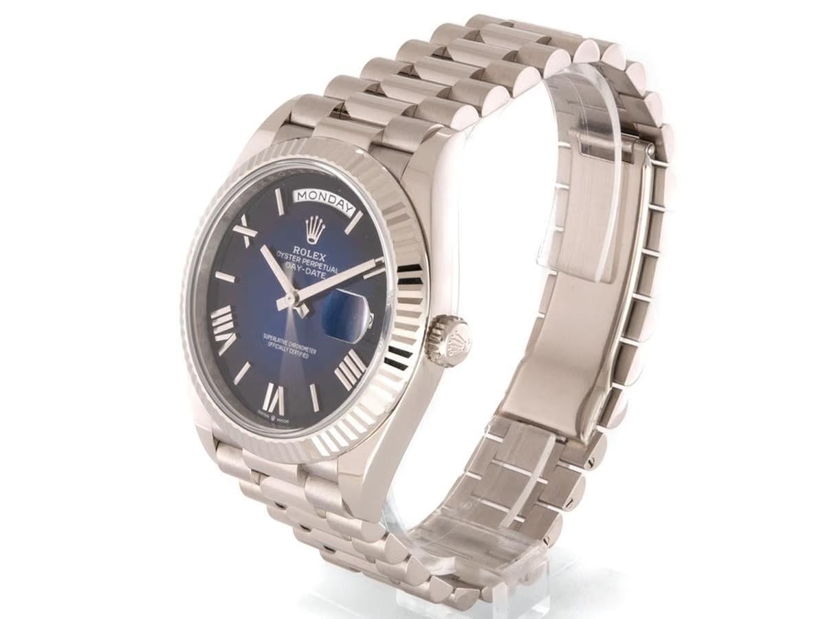 Rolex Day-Date 36 228239 Weißgold 40mm Blue Ombré 08/2025