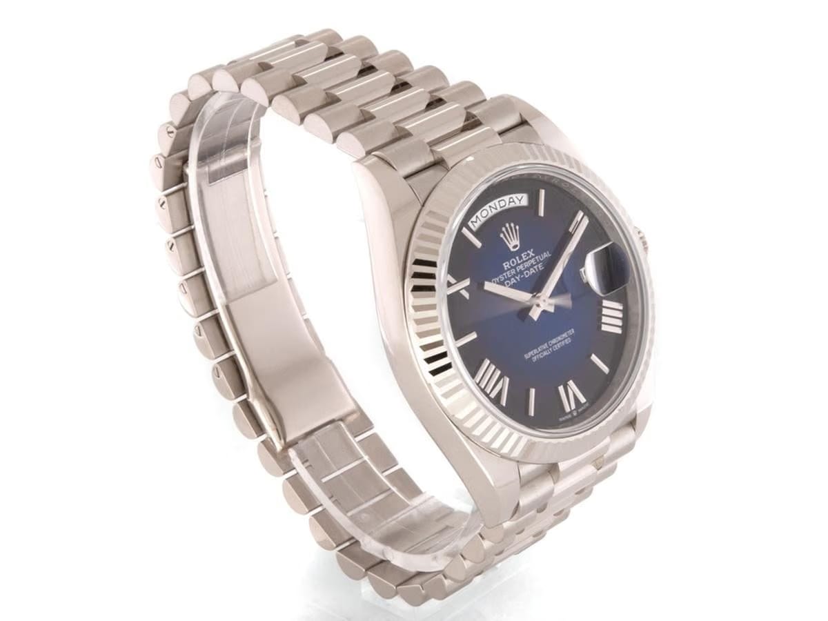 Rolex Day-Date 36 228239 Weißgold 40mm Blue Ombré 08/2025