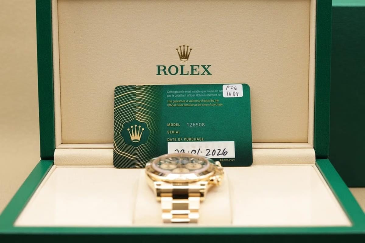 Rolex Daytona2026 Bright Green and Golden Dial on Oyster 126508