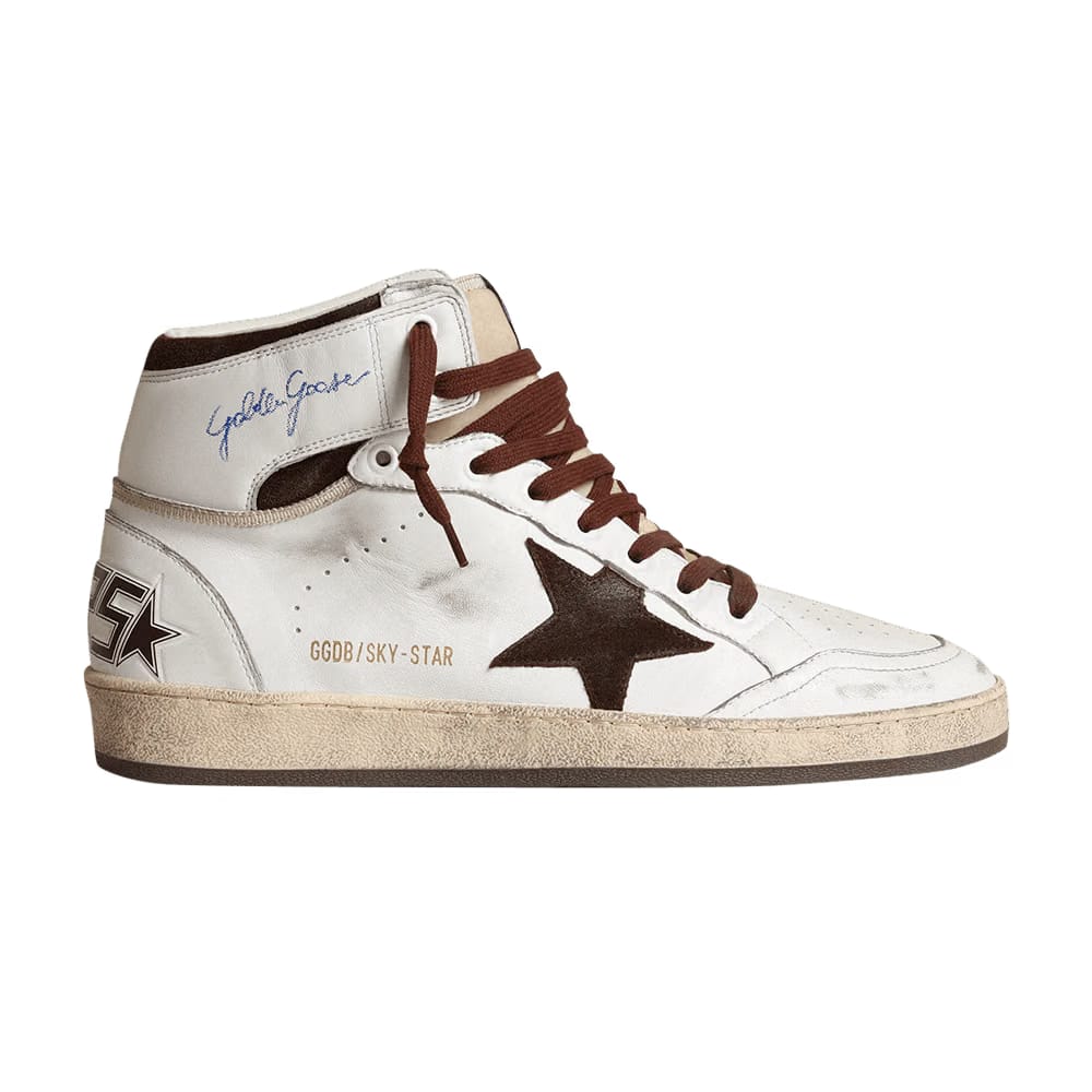 Golden Goose Sky Star High White Chocolate Brown