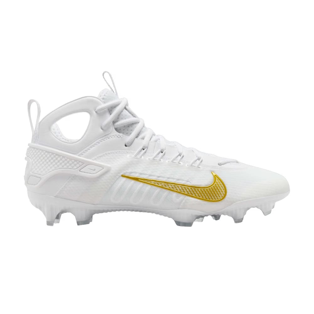 Huarache 9 Elite Mid LAX White Metallic Vivid Gold