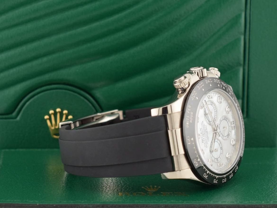 Rolex | Daytona | 116519LN | White gold | 40 mm | Rubber | Mother of pearl