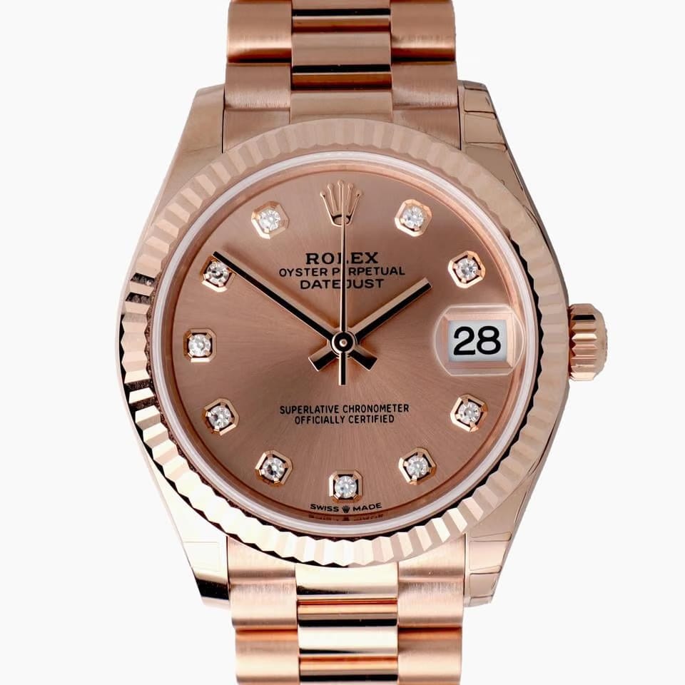 Rolex | Datejust | 278275 | Rose gold | 31 mm | Rose gold | Pink | Automatic