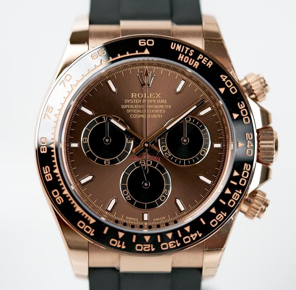 Rolex | Daytona | 126515 | Rose gold | 40 mm | Rubber | Brown | Automatic
