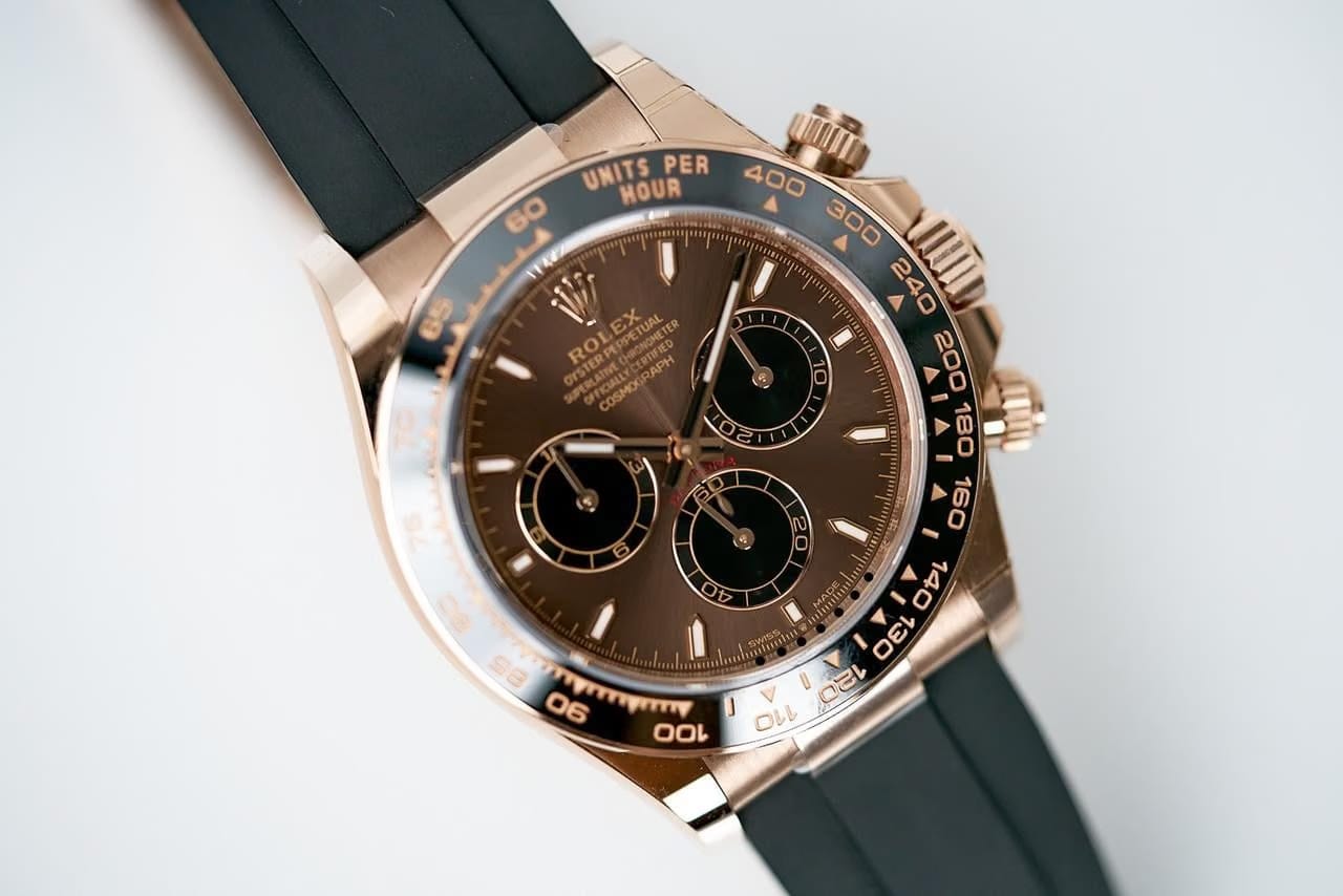 Rolex | Daytona | 126515 | Rose gold | 40 mm | Rubber | Brown | Automatic