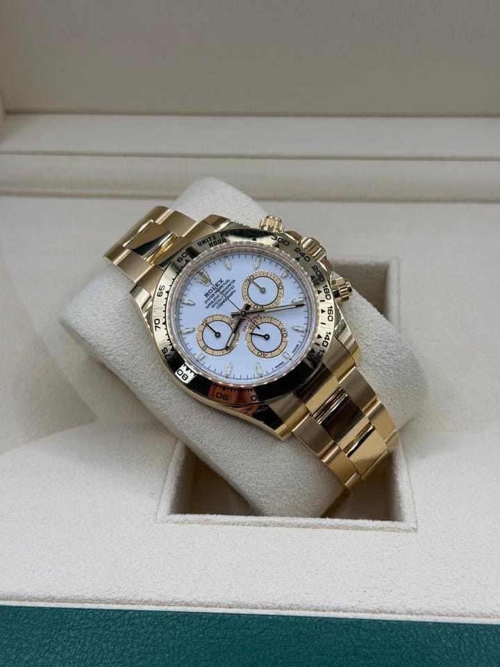 Rolex | Daytona | 126508 | Yellow gold | 40 mm | Yellow gold | White | Automatic