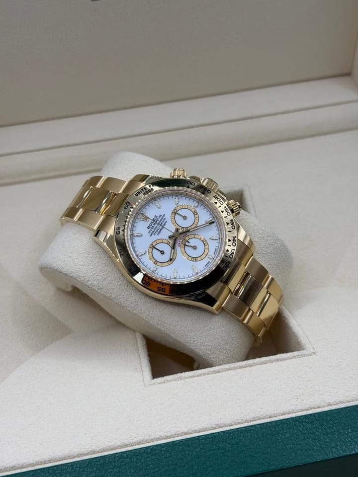 Rolex | Daytona | 126508 | Yellow gold | 40 mm | Yellow gold | White | Automatic
