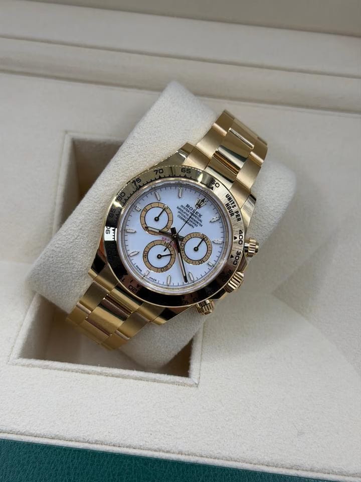 Rolex | Daytona | 126508 | Yellow gold | 40 mm | Yellow gold | White | Automatic