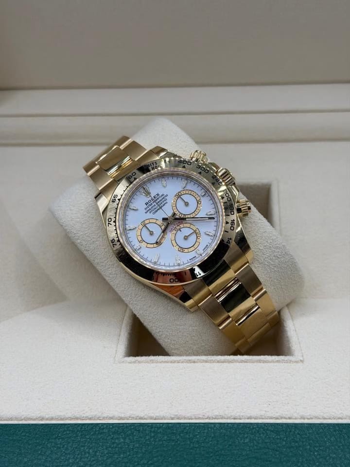Rolex | Daytona | 126508 | Yellow gold | 40 mm | Yellow gold | White | Automatic