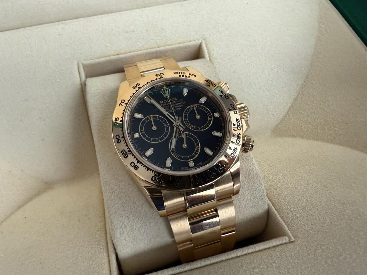 Rolex | Daytona | 116508 | Yellow gold | 40 mm | Yellow gold | Black | Automatic