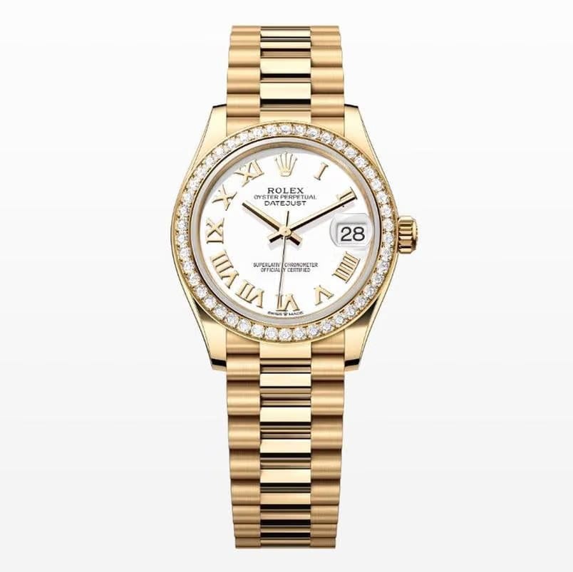 Rolex | Datejust | 278288RBR | Yellow gold | 31 mm | Yellow gold | White | Automatic