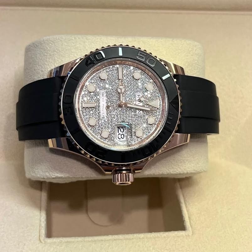 Rolex | Yacht-Master | 126655-0005 | Rose gold | 40 mm | Rubber | Silver | Automatic