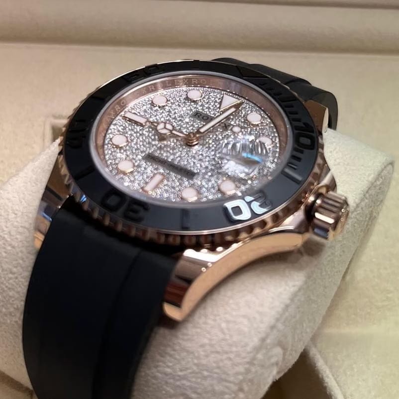 Rolex | Yacht-Master | 126655-0005 | Rose gold | 40 mm | Rubber | Silver | Automatic