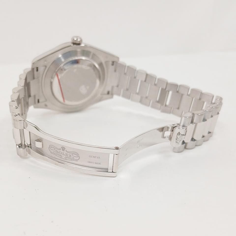 Rolex | Day-Date | 218206 | Platinum | 41 mm | Platinum | Blue | Automatic