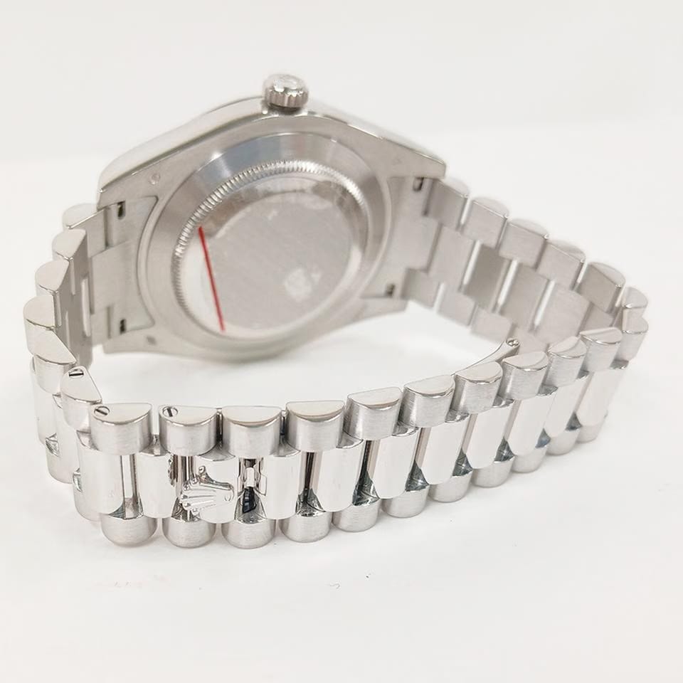Rolex | Day-Date | 218206 | Platinum | 41 mm | Platinum | Blue | Automatic