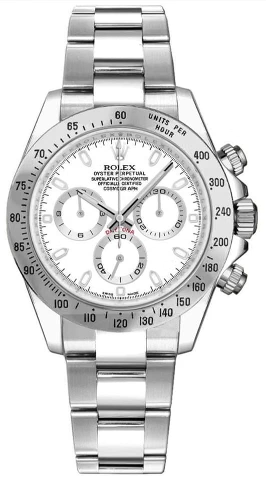 Rolex | Daytona | 116520-0016 | Steel | 40 mm | Steel | White | Automatic