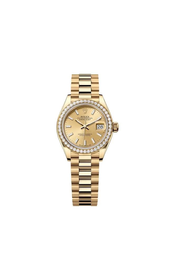 Rolex | Datejust | 279138RBR | Yellow gold | 28 mm | Yellow gold | Champagne | Automatic