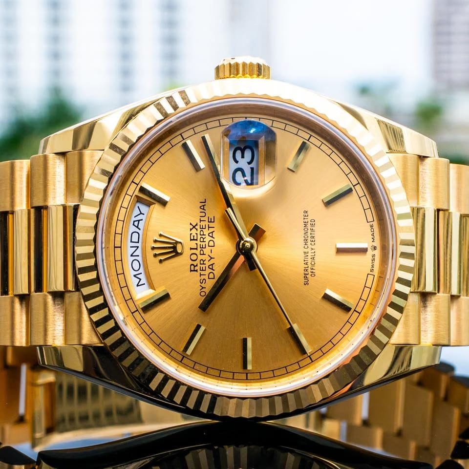 Rolex | Day-Date | 128238 | Yellow gold | 36 mm | Yellow gold | Gold | Automatic