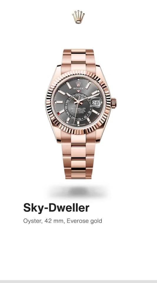 Rolex | Sky-Dweller | M336935-0004 | Rose gold | 42 mm | Rose gold | Grey | Automatic
