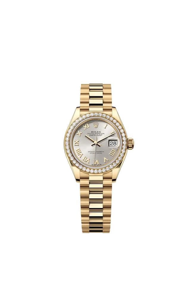 Rolex | Datejust | 279138RBR | Yellow gold | 28 mm | Yellow gold | Silver (solid) | Automatic