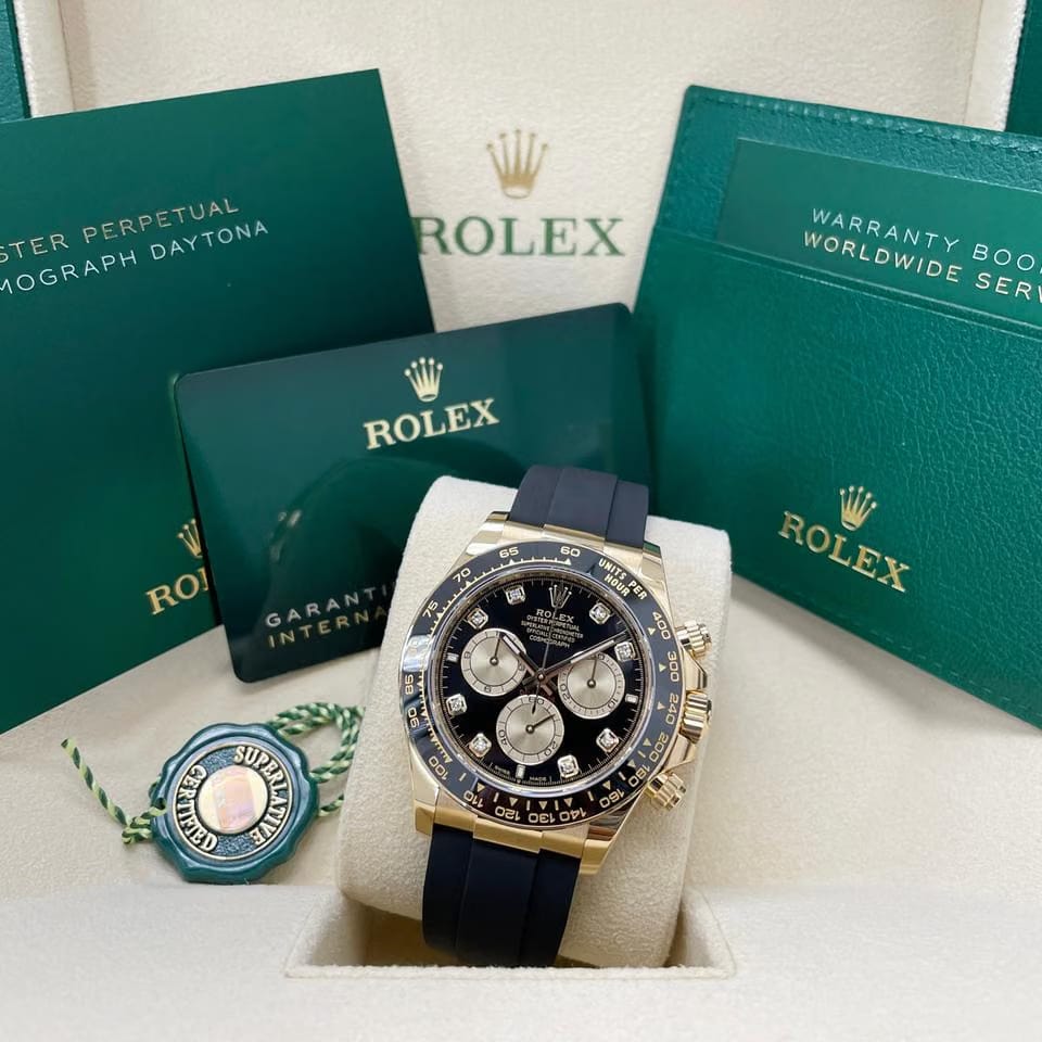 Rolex | Daytona | 126518 | Yellow gold | 40 mm | Rubber | Black | Automatic