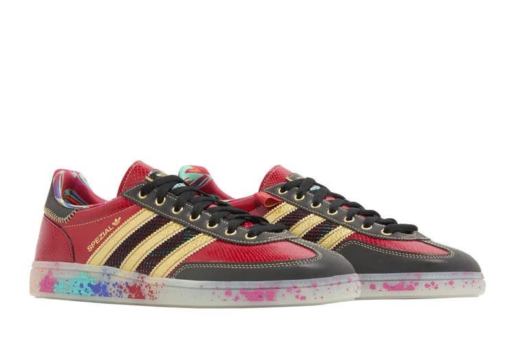 S.E.E.D. x Handball Spezial Scarlet Gold Paint Splatter
