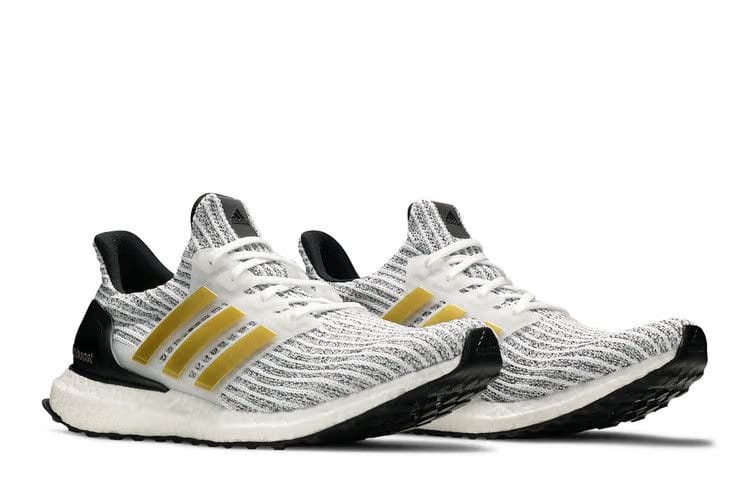 UltraBoost White Gold Metallic