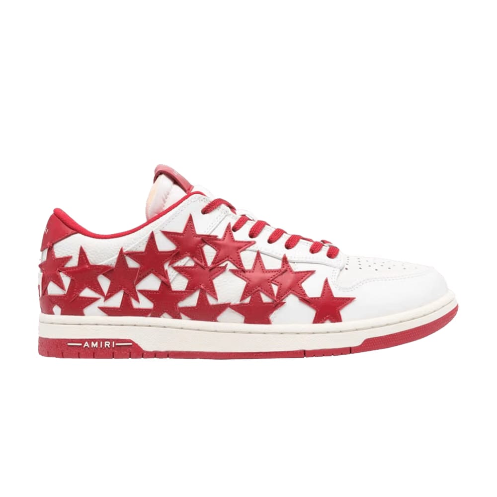 Amiri Stars Low White Red