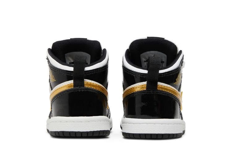 Air Jordan 1 Mid Patent SE TD Black Gold