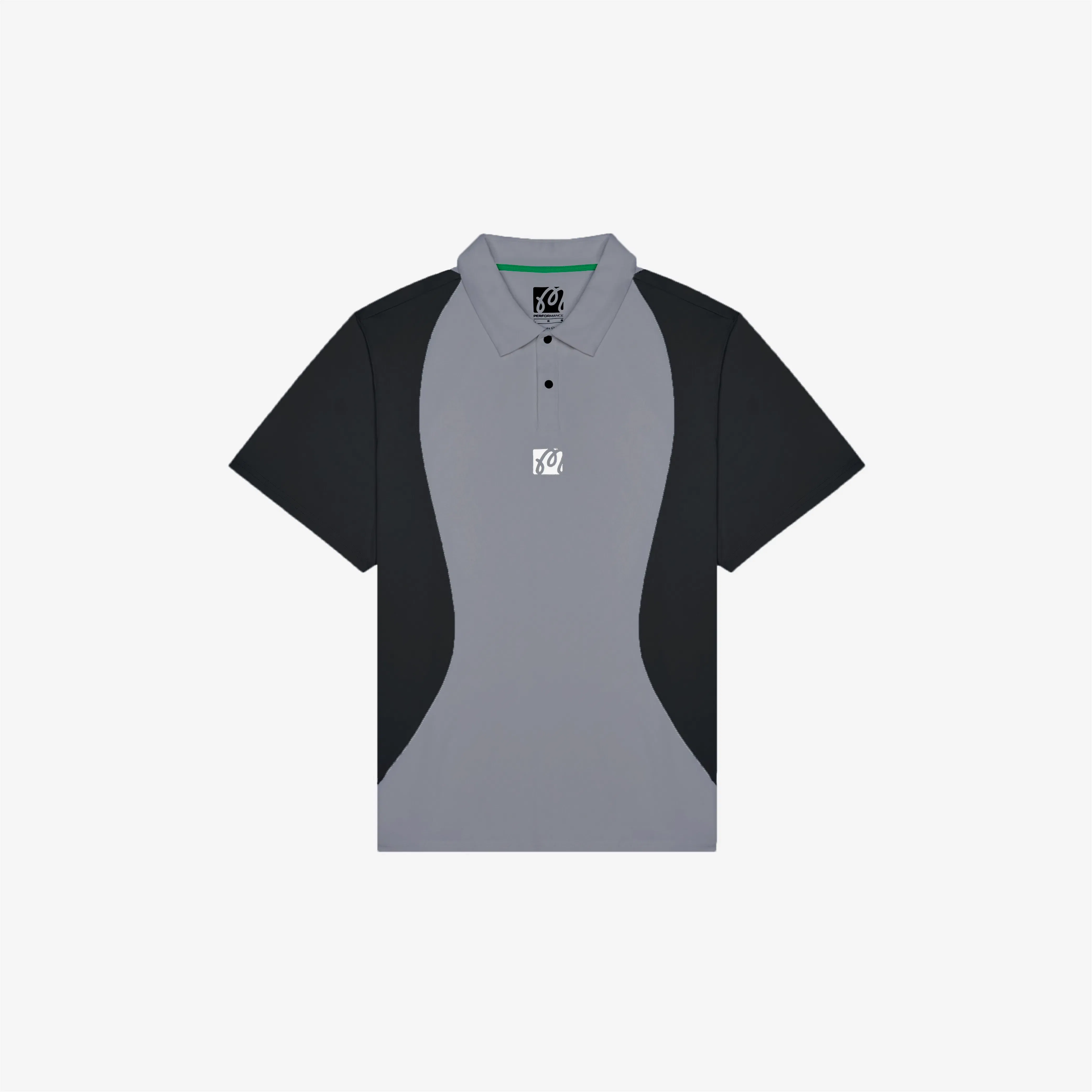 Malbon Performance Pique Polo Light Black / Black