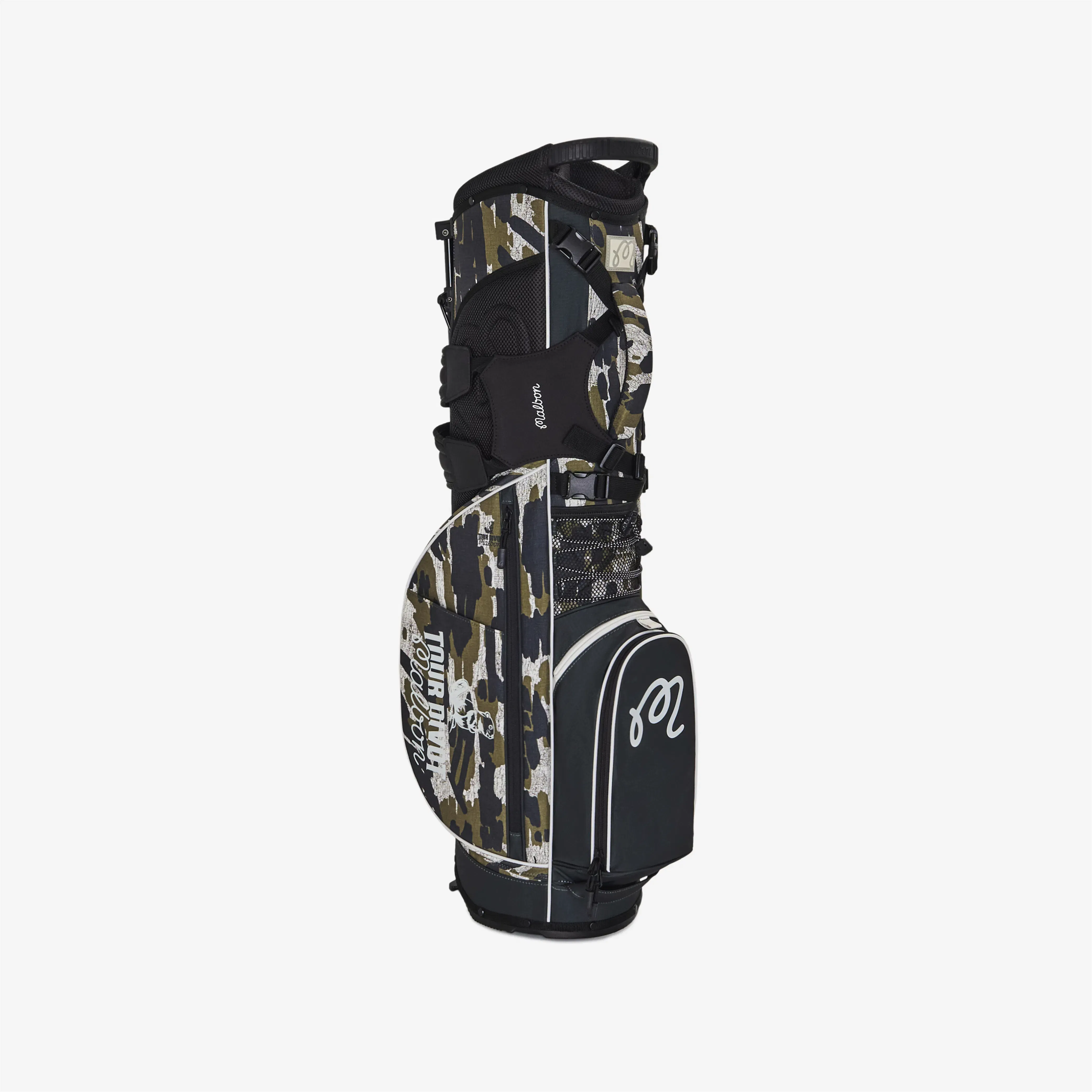 Malbon Tour Divot Camo Walking Bag Bark Camo