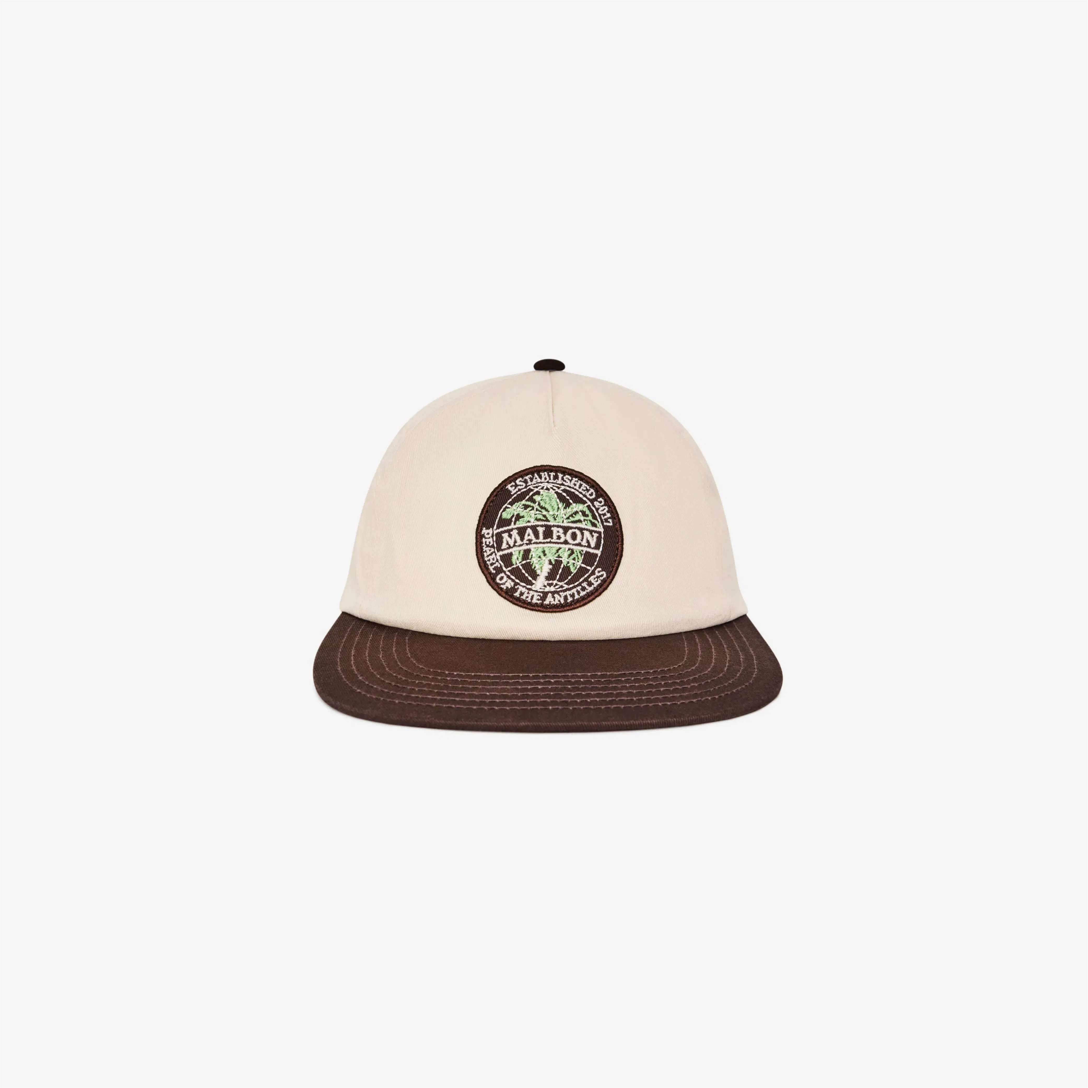 Malbon Palmera Snapback Cream