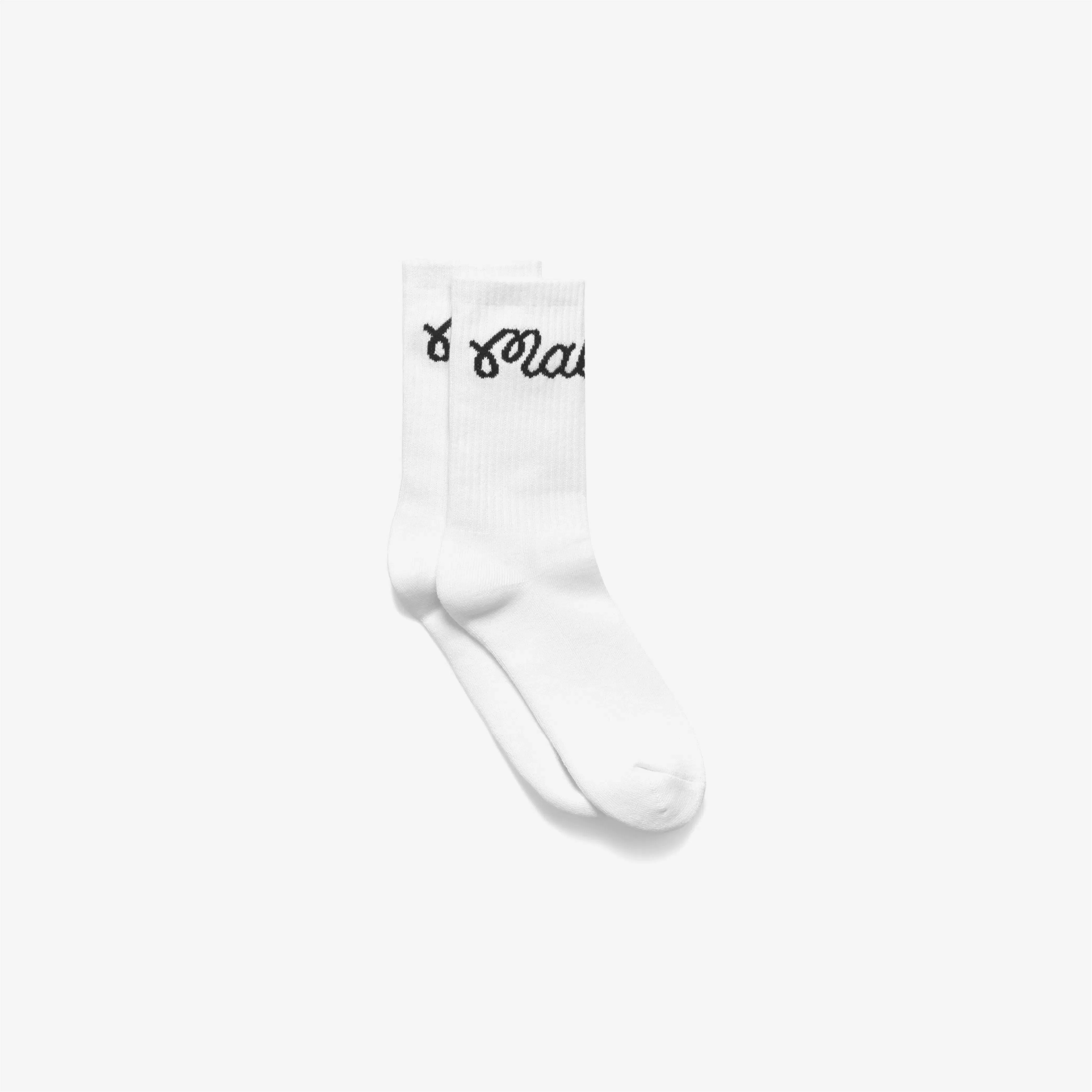 Malbon Bon Script Sock White
