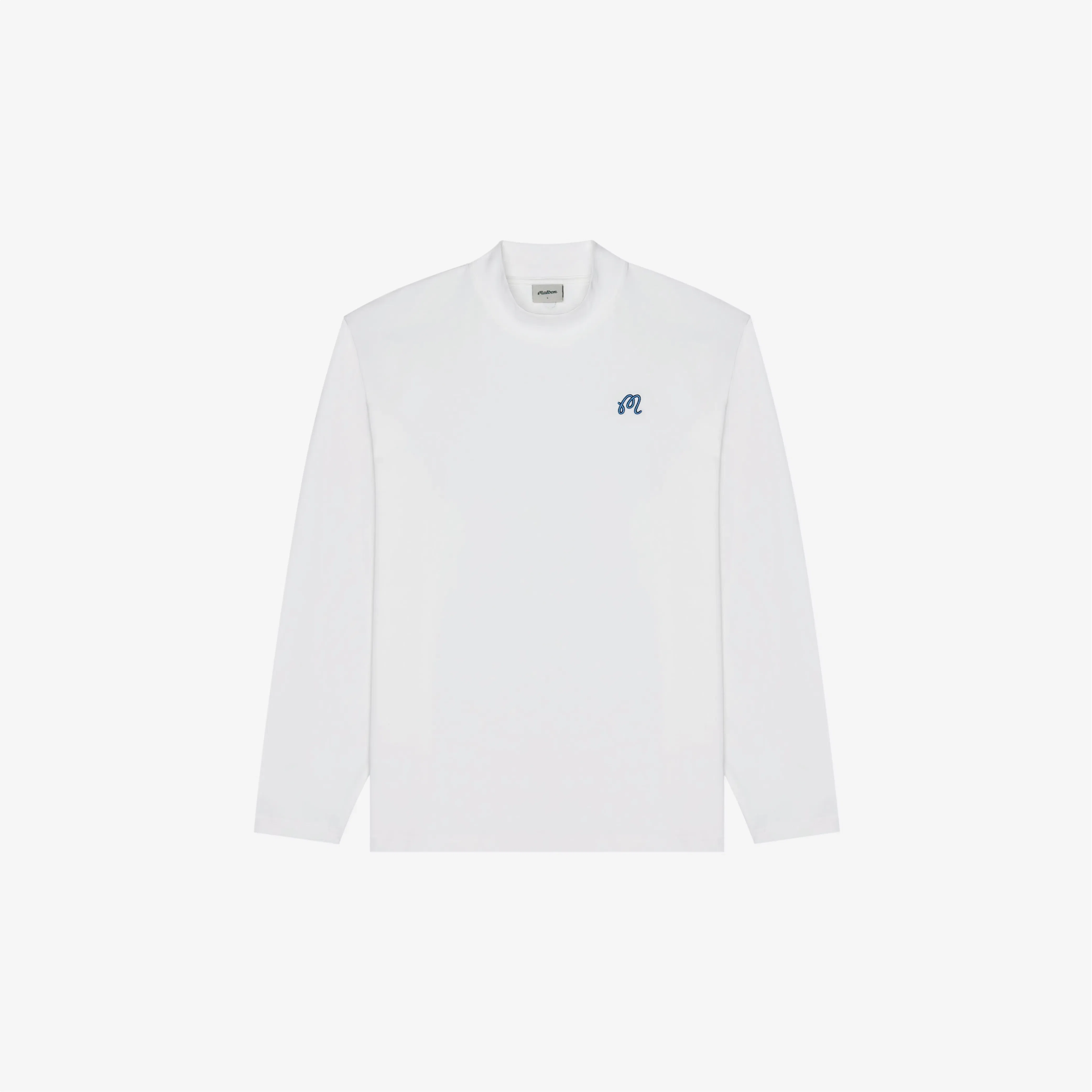 Malbon Upland Mockneck T-Shirt Snow White