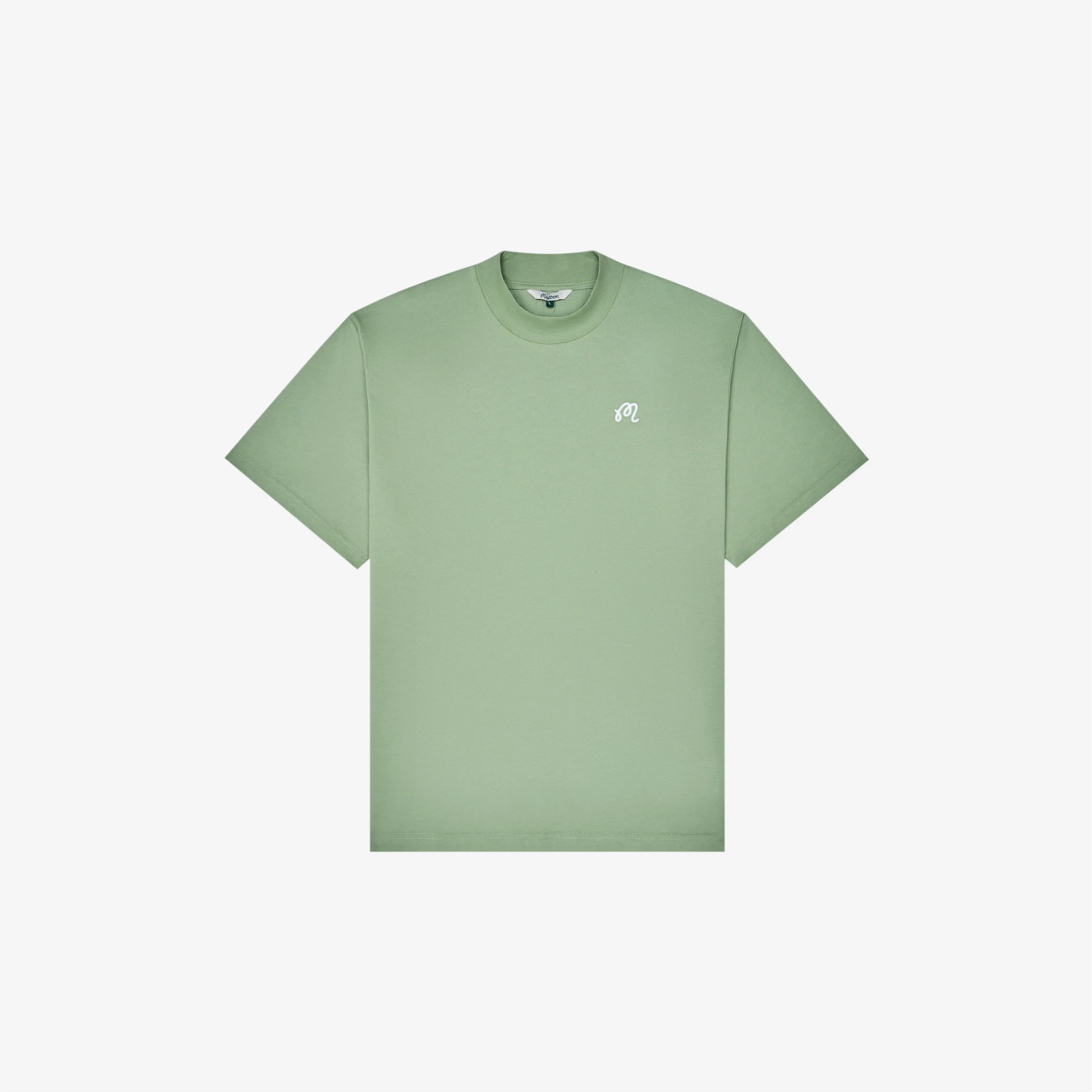 Malbon Mare Mockneck T-Shirt Seafoam Sage