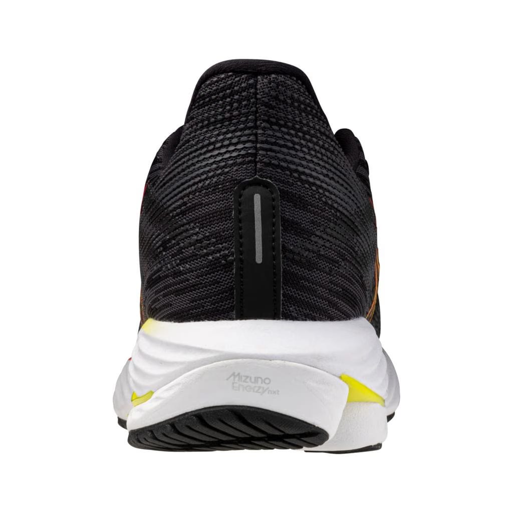 Mizuno Women's Wave Rider 28 Running Shoe Black Evening Primrose