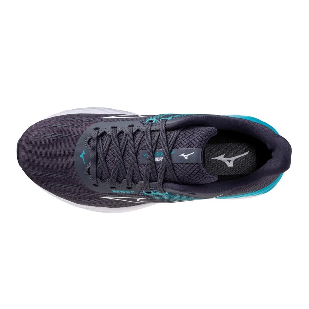 Mizuno Men's Wave Inspire 21 Running Shoe Odyssey Grey White