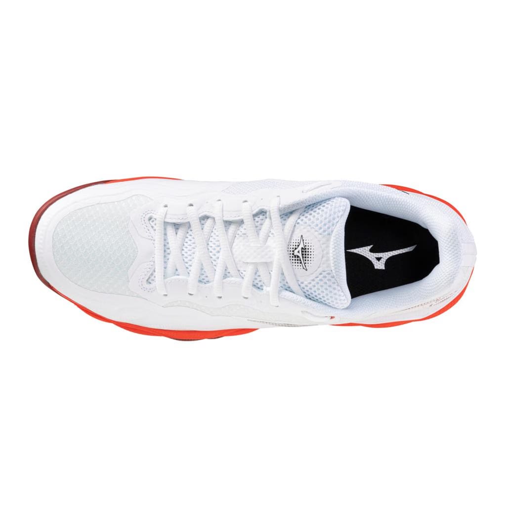 Mizuno Wave Enforce Court Ac Men's Tennis Shoe White Fiery Red