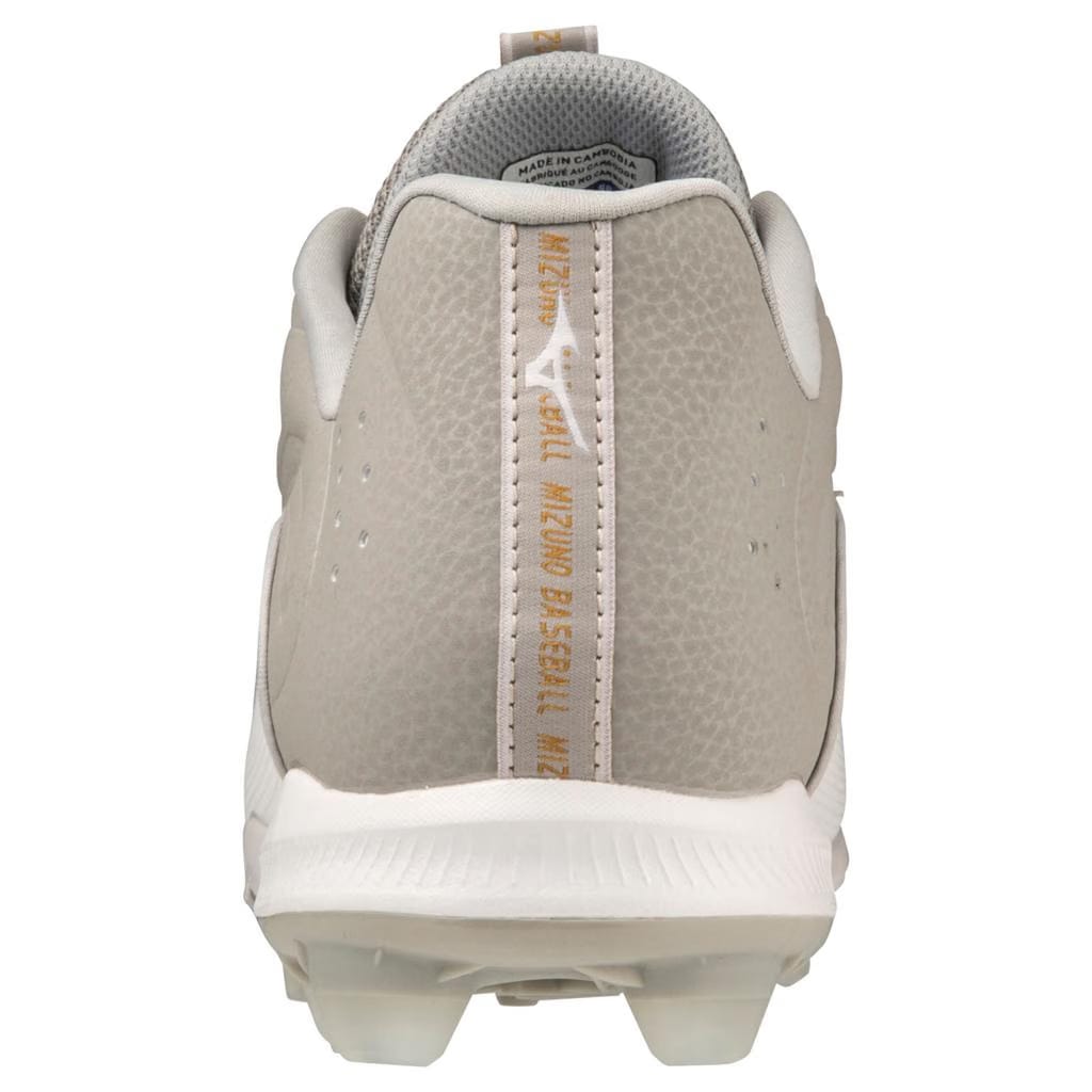 Mizuno Ambition 3 Low Tpu Men's Molded Baseball Cleat Grey White