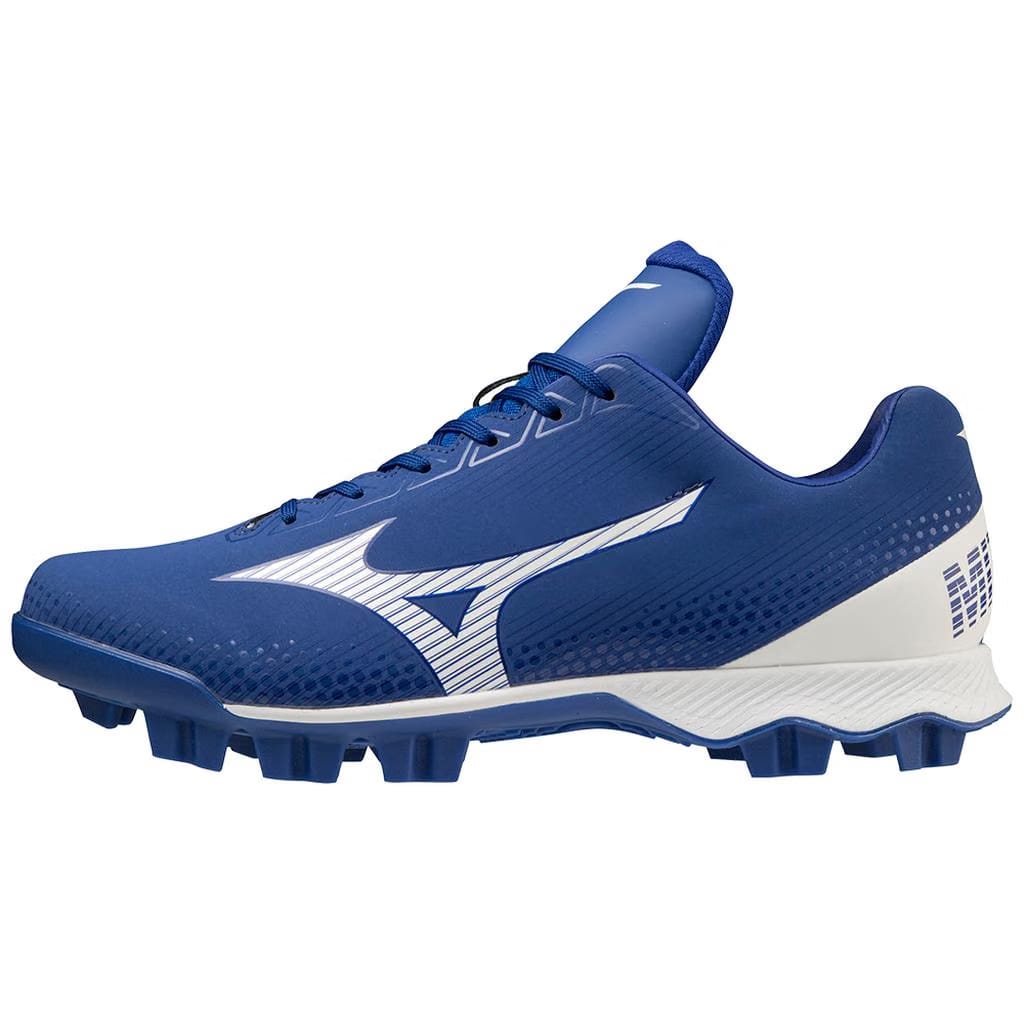 Mizuno Wave Lightrevo Tpu Men's Molded Low Baseball Cleat Royal White