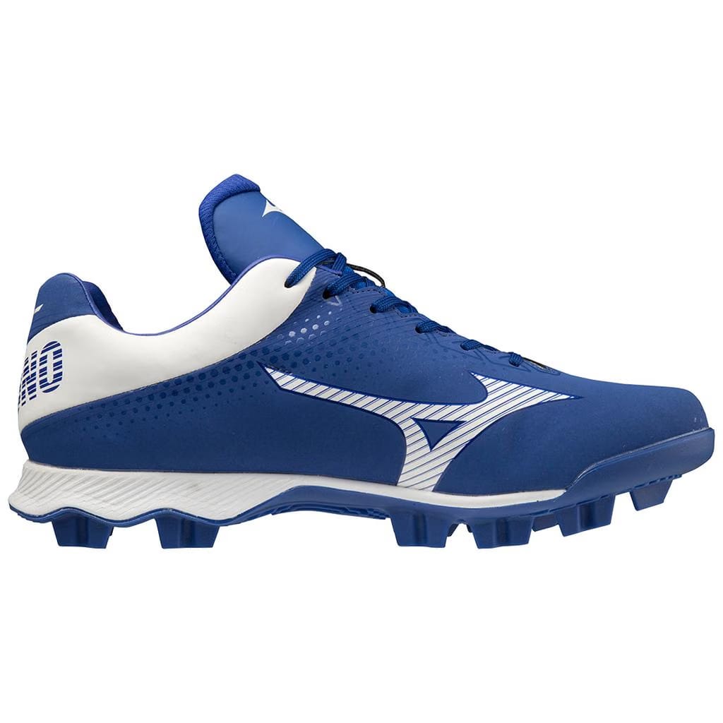 Mizuno Wave Lightrevo Tpu Men's Molded Low Baseball Cleat Royal White