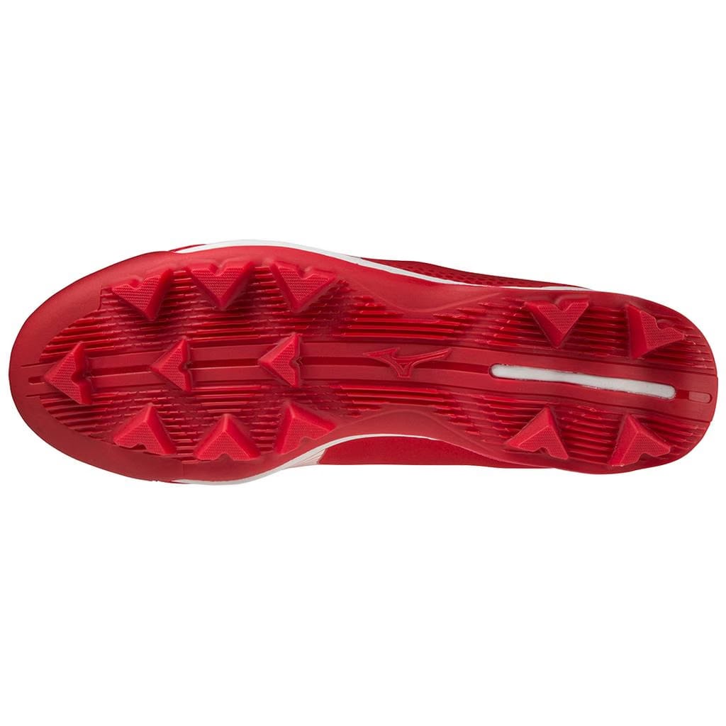Mizuno Wave Lightrevo Tpu Men's Molded Low Baseball Cleat Red White