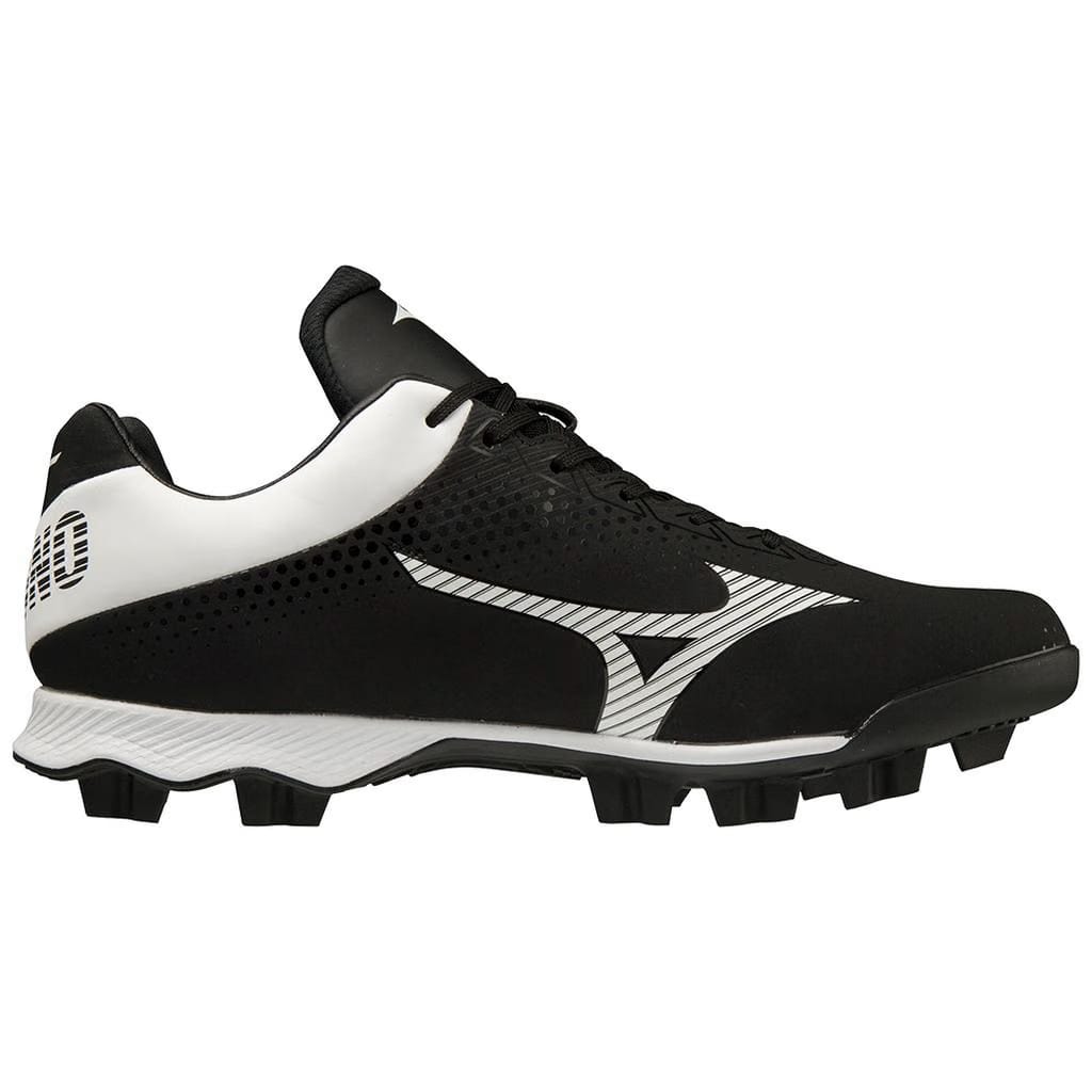 Mizuno Wave Lightrevo Tpu Men's Molded Low Baseball Cleat Black White