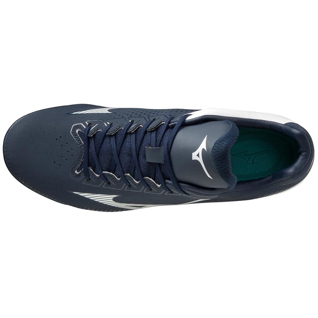 Mizuno Wave Lightrevo Tpu Men's Molded Low Baseball Cleat Navy White