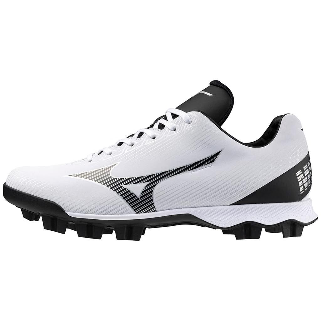 Mizuno Wave Lightrevo Tpu Men's Molded Low Baseball Cleat White Black