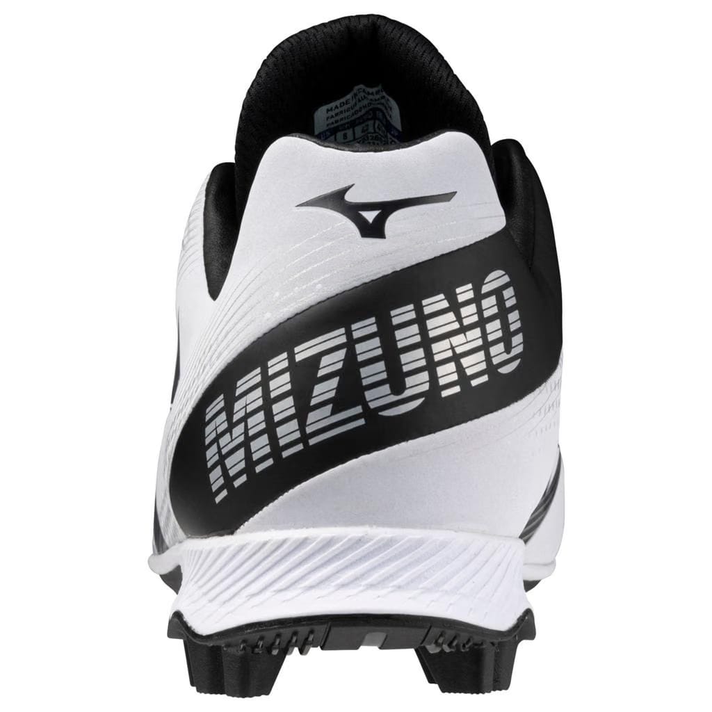 Mizuno Wave Lightrevo Tpu Men's Molded Low Baseball Cleat White Black