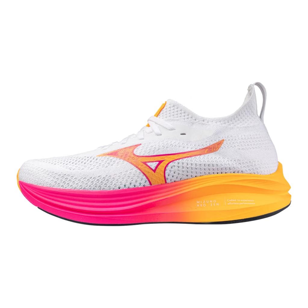 Mizuno Unisex Neo Zen Hanabi Pack Running Shoe White Tang Orange