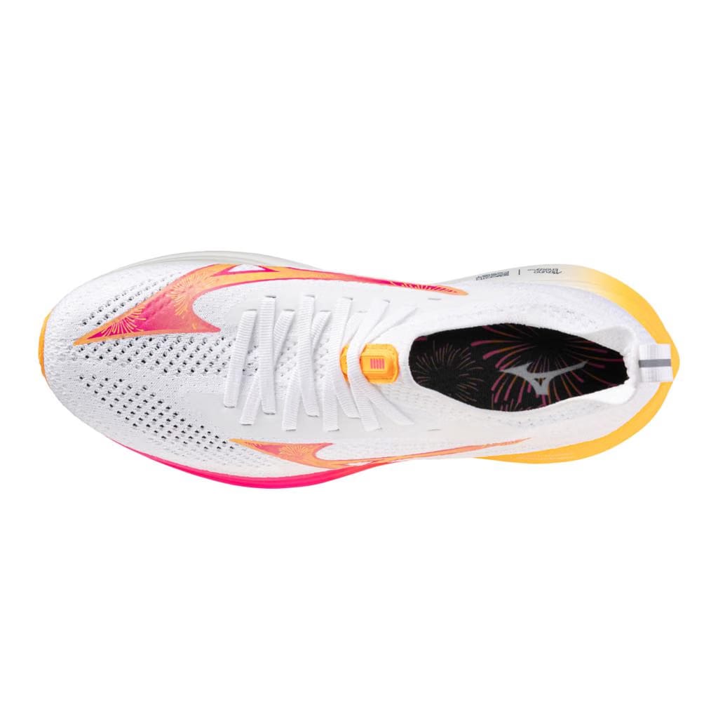 Mizuno Unisex Neo Zen Hanabi Pack Running Shoe White Tang Orange