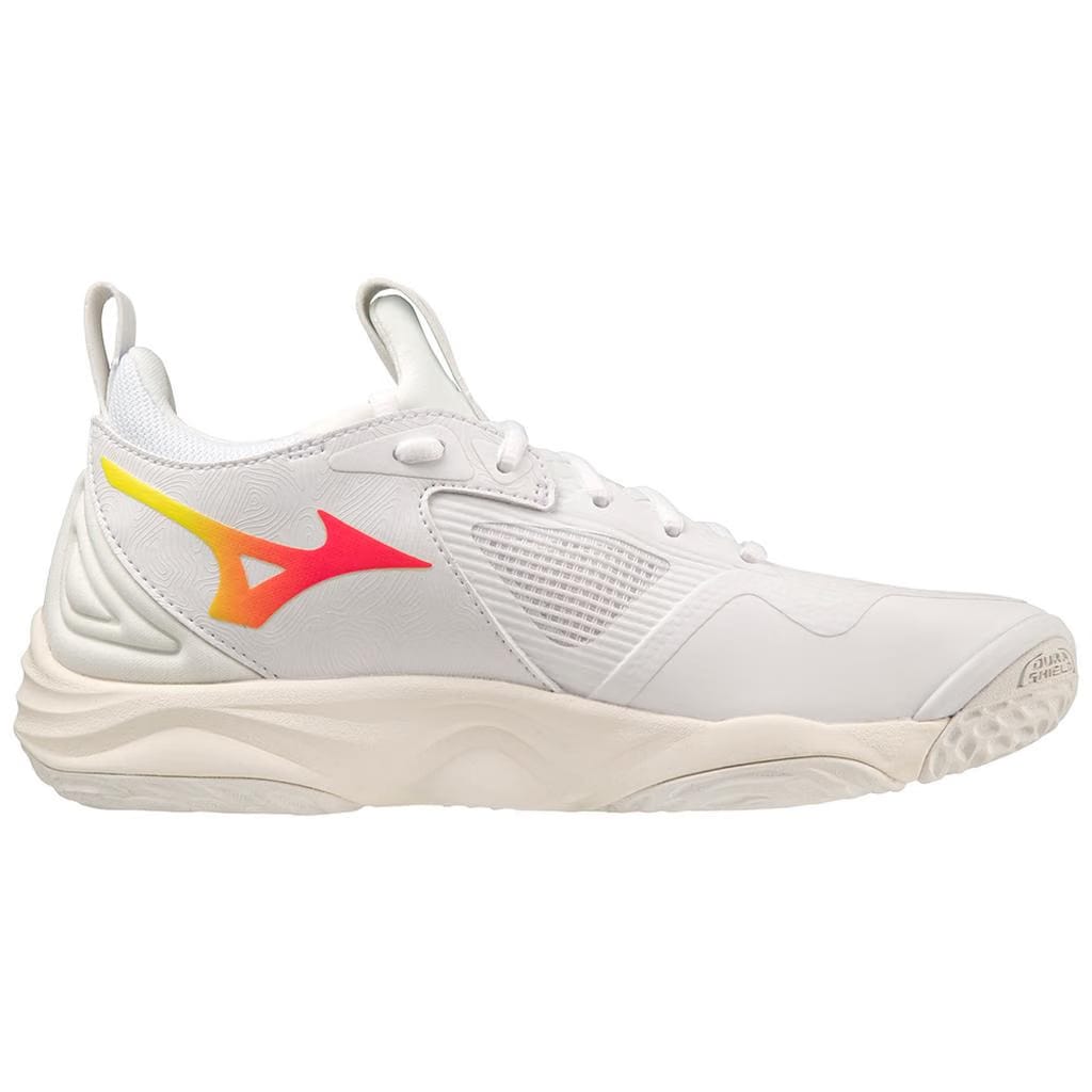 Mizuno Wave Momentum 3 Women's Volleyball Shoe Snow White High Vis Pink