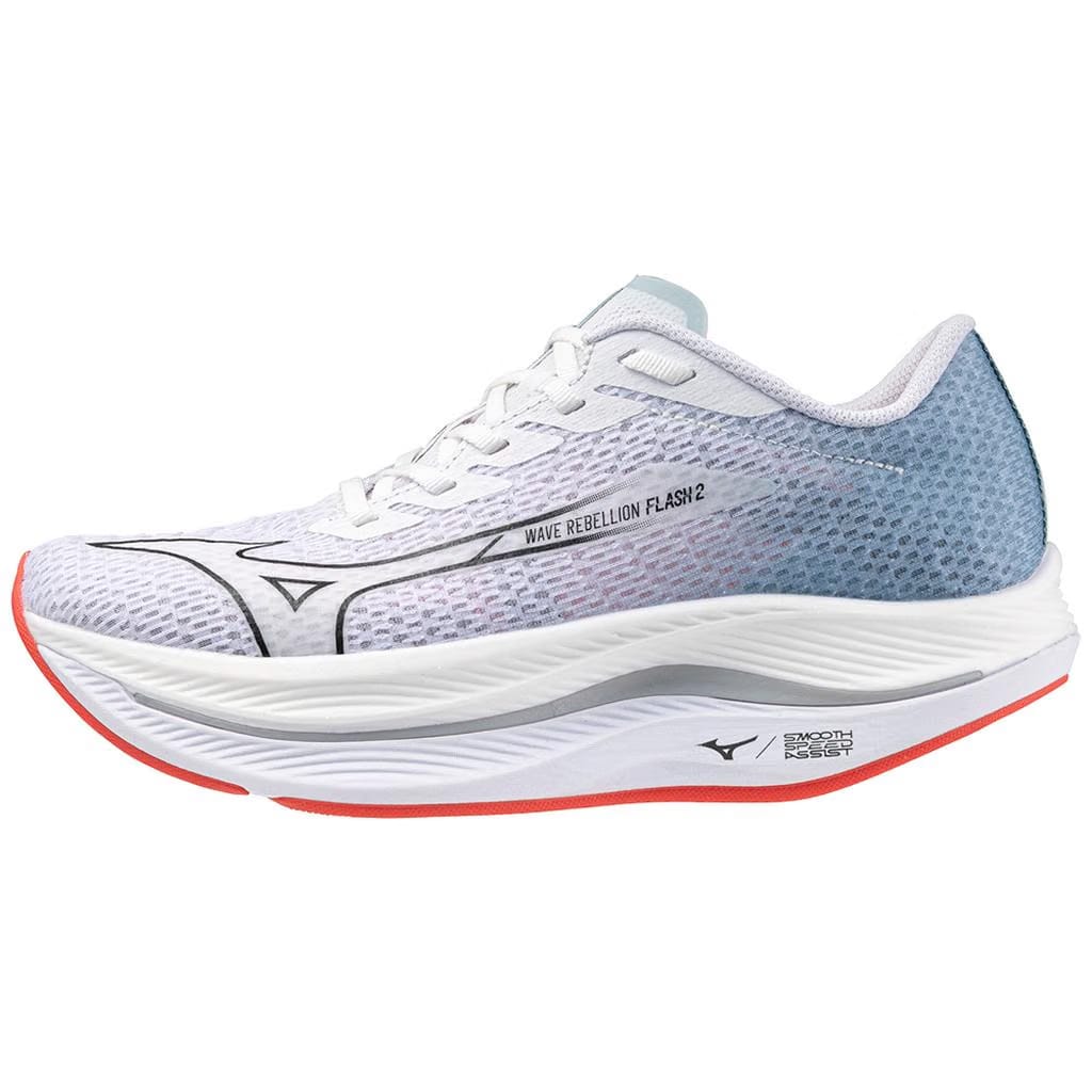 Mizuno Women's Wave Rebellion Flash 2 Running Shoe White Black